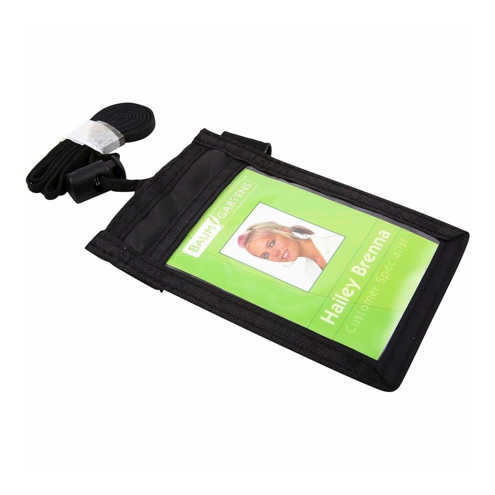 SICURIX Carrying Case (Pouch) Business Card - Black - Nylon Body - 3" Height x 0.4" Width - 12 / Box. Picture 4