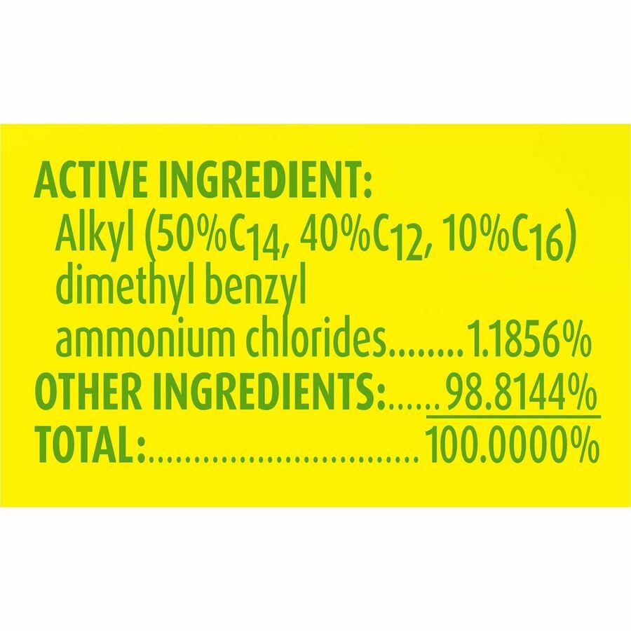 Lysol Clean/Fresh Lemon Cleaner - For Multi Surface - 144 fl oz (4.5 quart) - Clean & Fresh Lemon Scent - 4 / Carton - Disinfectant, Long Lasting, Antibacterial - Yellow. Picture 8