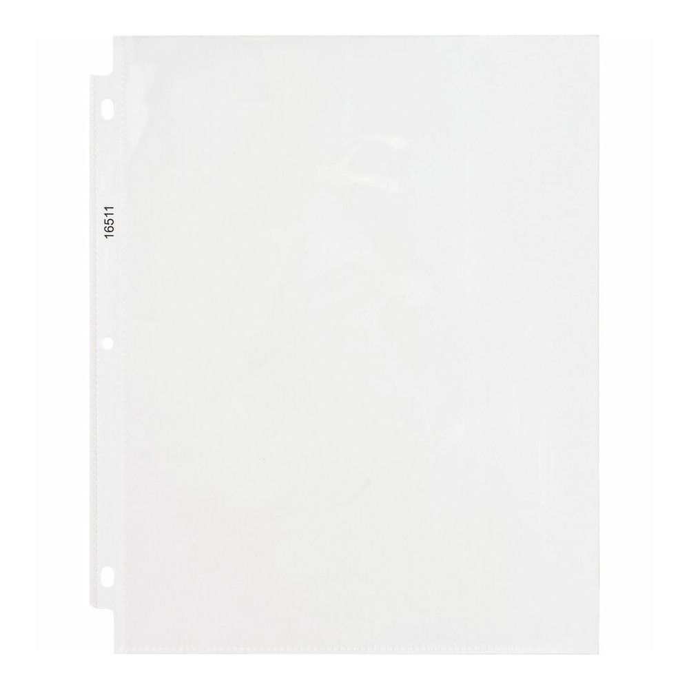 Business Source Sheet Protectors - For Letter 8 1/2" x 11" Sheet - 3 x Holes - Ring Binder - Top Loading - Rectangular - Clear - Polypropylene - 50/Box - 5 / Carton. Picture 5