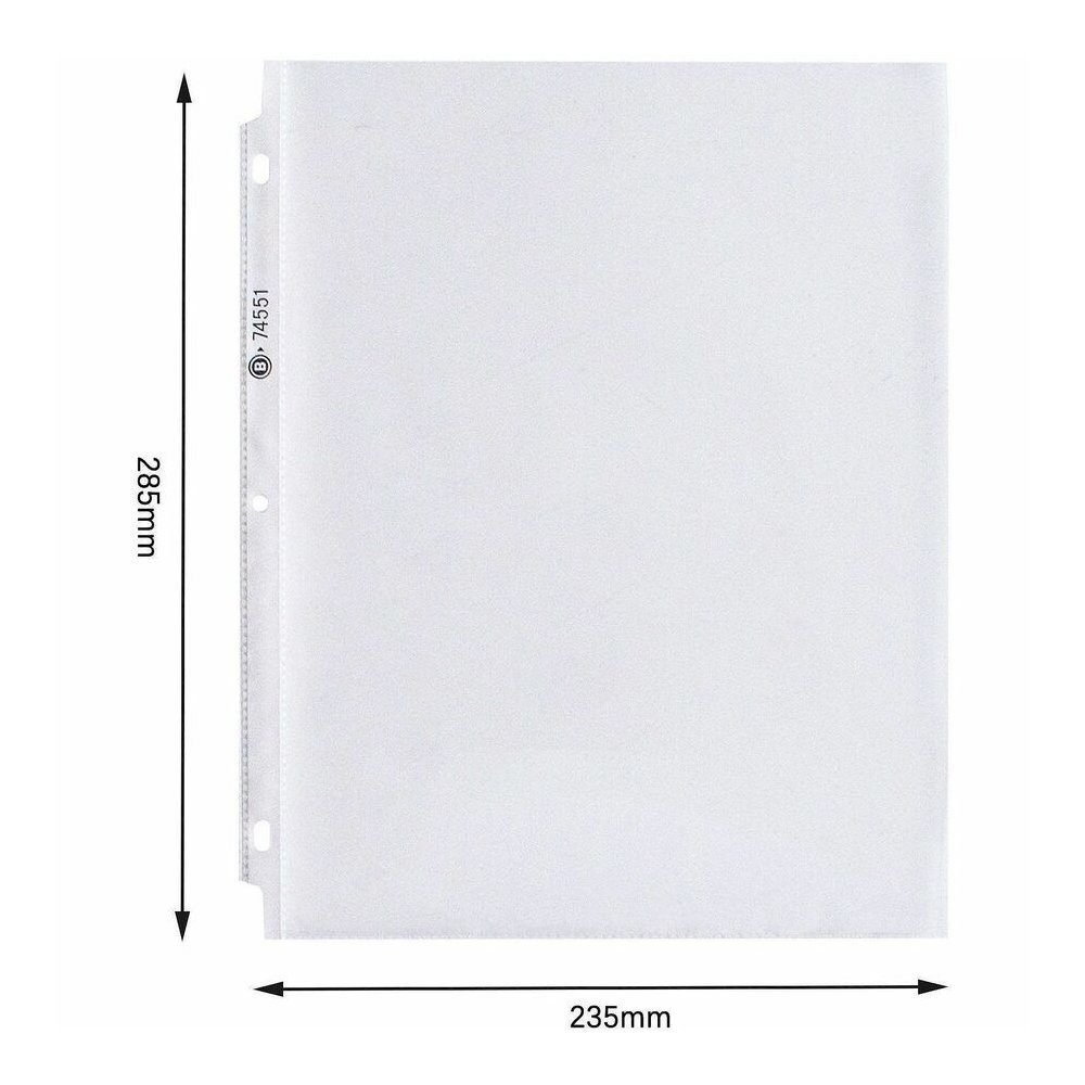 Business Source Poly Sheet Protectors - 11" Height x 9" Width - For Letter 8 1/2" x 11" Sheet - 3 x Holes - Ring Binder - Top Loading - Rectangular - Clear - Polypropylene - 100/Box - 5 / Carton. Picture 3