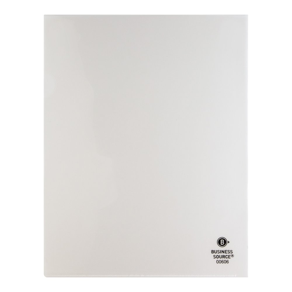 Business Source Letter File Sleeve - 8 1/2" x 11" - 20 Sheets Capacity - Clear - Water Resistant, Transfer Safe, Lightweight, Transparent - 10/Pack - 5 / Box. Picture 5