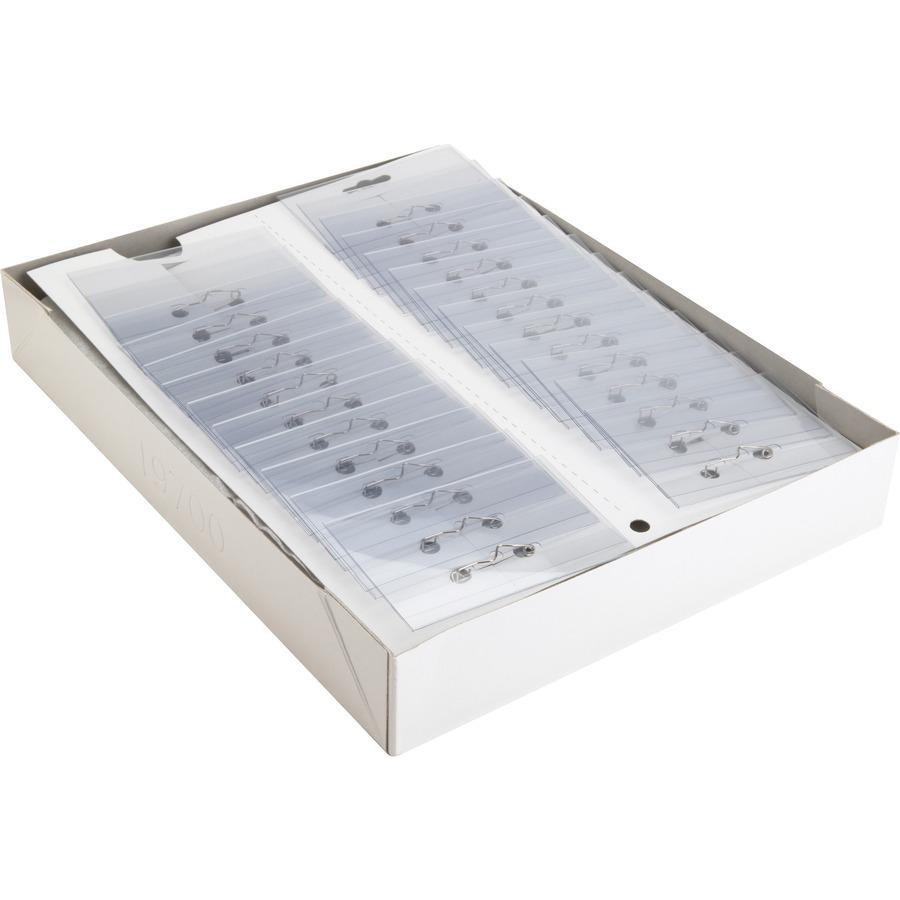 Business Source Pin-Style Holder Name Badge Kits - Clear - 100/Box - 5 / Bundle. Picture 5