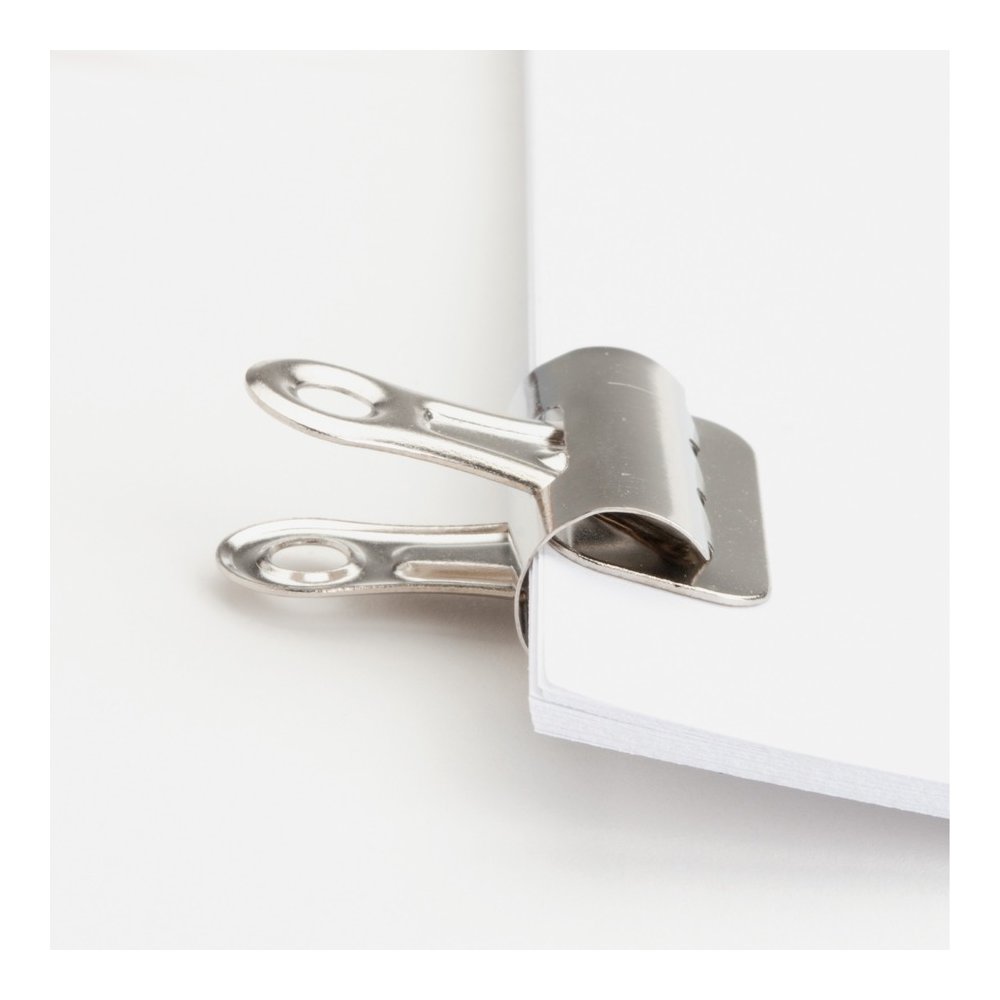 Business Source Bulldog Grip Clips - No. 1 - 1.3" Width - for Paper - Heavy Duty - Silver - 36 / Box. Picture 4