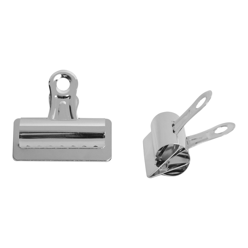 Business Source Bulldog Grip Clips - No. 4 - 3" Width - for Paper - Heavy Duty - Silver - 12 / Box. Picture 3