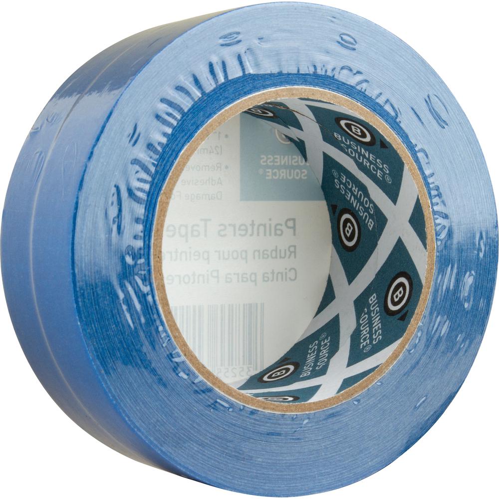 Business Source Multisurface Painter's Tape - 60 yd Length x 2" Width x 5.5 mil Thickness - Blue - 1 Pack. Picture 9