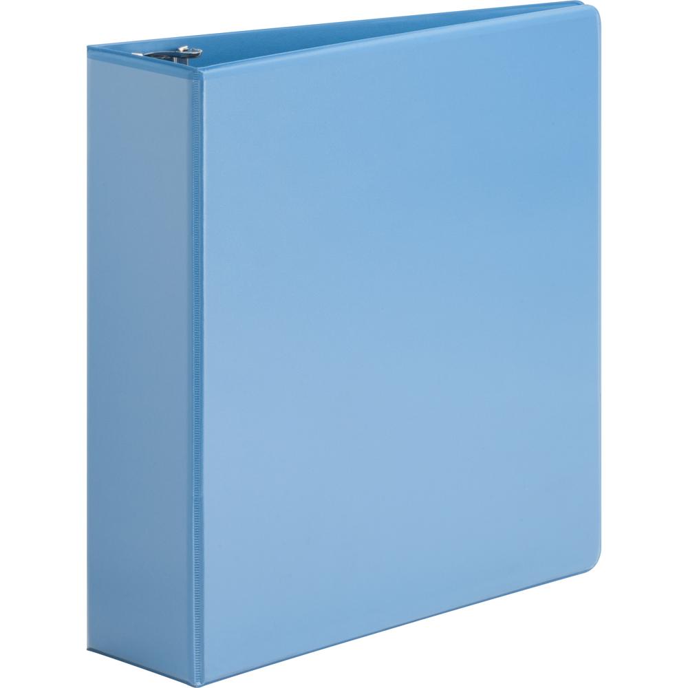 Business Source Round-ring View Binder - 3" Binder Capacity - Letter - 8 1/2" x 11" Sheet Size - 625 Sheet Capacity - Round Ring Fastener(s) - 2 Internal Pocket(s) - Polypropylene, Chipboard, Board - . Picture 8
