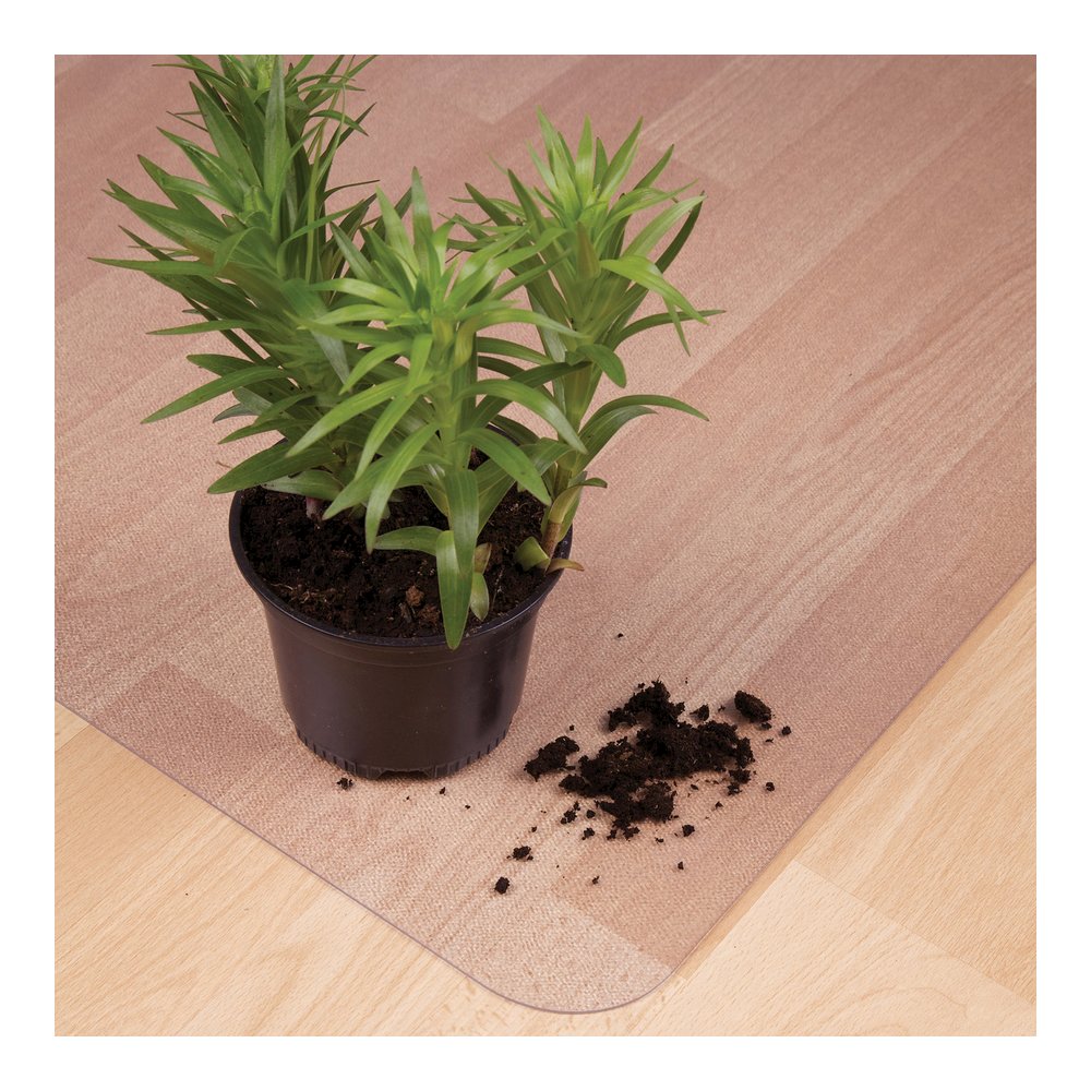 Floortex Ecotex Evolutionmat&reg; Anti-Slip Rectangular Chair Mat - Hard Floor, Pile Carpet, Home, Office - 48" Length x 36" Width x 0.075" Depth x 0.075" Thickness - Rectangular - Polymer - Clear - 1. Picture 4