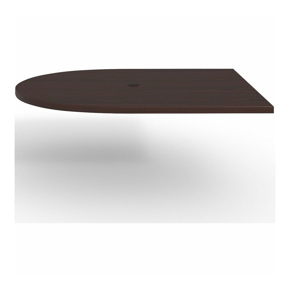 Lorell Prominence 2.0 Half-Racetrack Conference Tabletop - Mahogany Racetrack, Laminated Top - 60" Table Top Width x 48" Table Top Depth x 1.50" Table Top Thickness - Conferencing, Office - Assembly R. Picture 5
