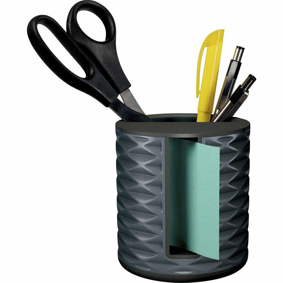 Post-it&reg; Note Dispenser - 3" x 3" Note - Black. Picture 3