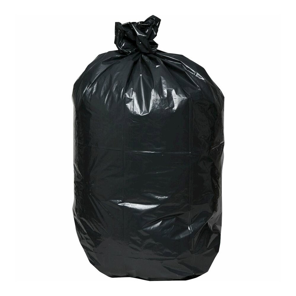 Genuine Joe Heavy-Duty Trash Can Liners - 60 gal Capacity - 56" Length x 39" Width x 1.50 mil (38 Micron) Thickness - Low Density - Black - Plastic Resin - Waste, Debris, Can - 50/Box - 96 / Pallet. Picture 4