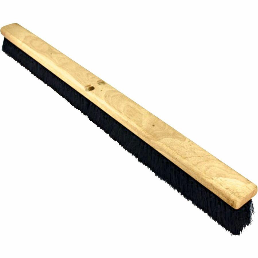 Genuine Joe Hardwood Block Broomhead - 2.75" Tampico Fiber Bristle - 36" Overall Length - 6 / Carton. Picture 2