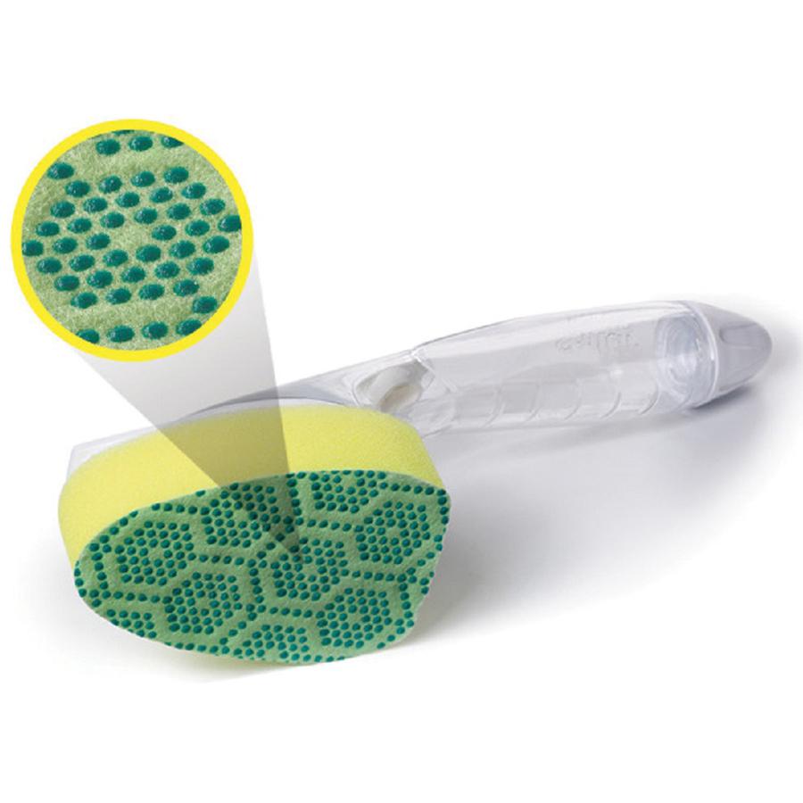 Scotch-Brite Scrub Dots Dishwand Refill - 3.5" Width x 4.4" Length - 2/Pack - 7 / Carton - Green. Picture 3