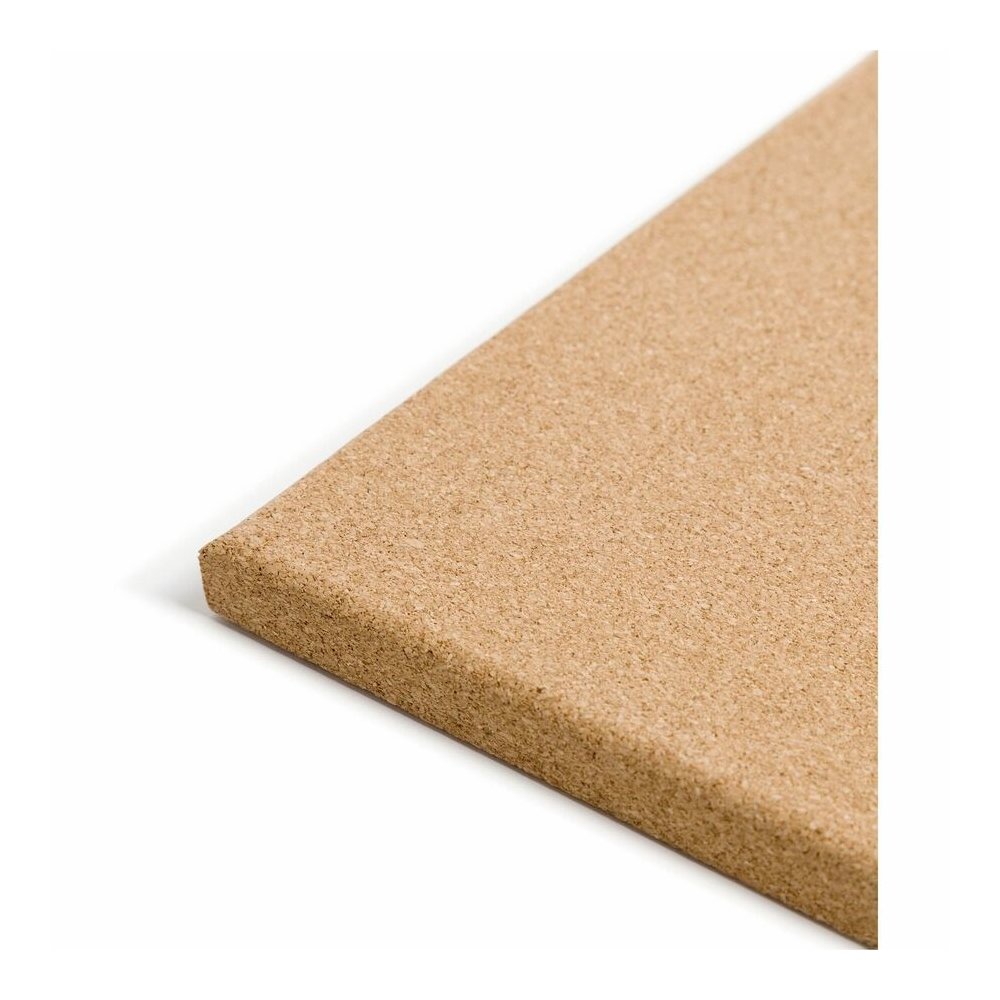 U Brands Frameless Cork Canvas Bulletin Board - 14" Board Height x 14" Board Width - Natural Cork Surface - Self-healing, Frameless, Easy Installation, Sleek Style, Self-healing, Mounting System - 1 E. Picture 2