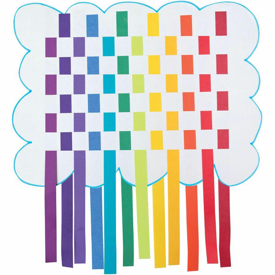 Tru-Ray Color Wheel Construction Paper - Project - 144 Piece(s) - 12" Height x 9" Width x 1" Length - Yellow, Gold, Orange, Festive Red, Holiday Red, Magenta, Violet, Purple, Blue, Turquoise, Holiday . Picture 5