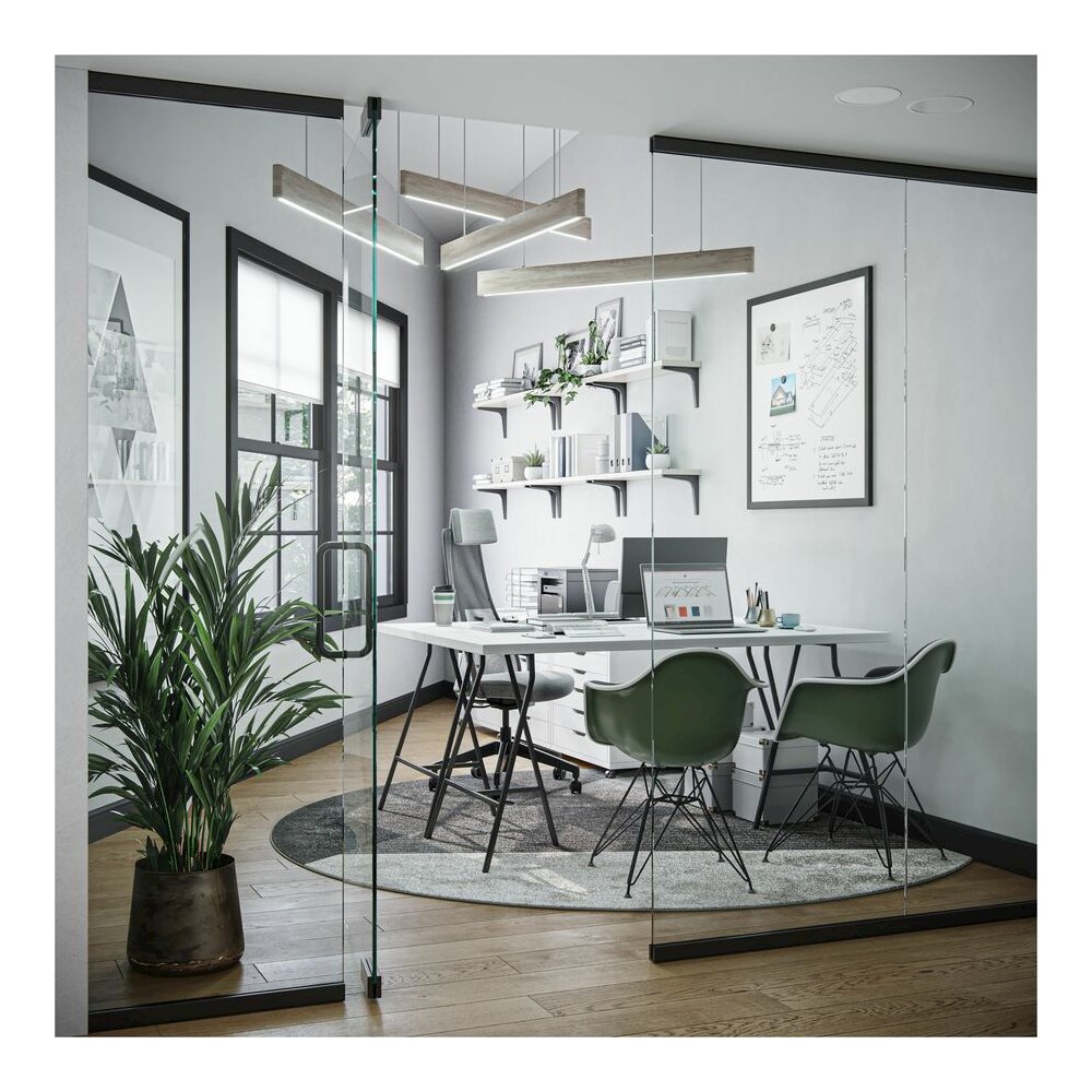 U Brands Magnetic Dry-Erase Board - 36" (3 ft) Width x 36" (3 ft) Height - White Painted Steel Surface - Black Wood Frame - Square - Horizontal/Vertical - Magnetic - 1 Each. Picture 2