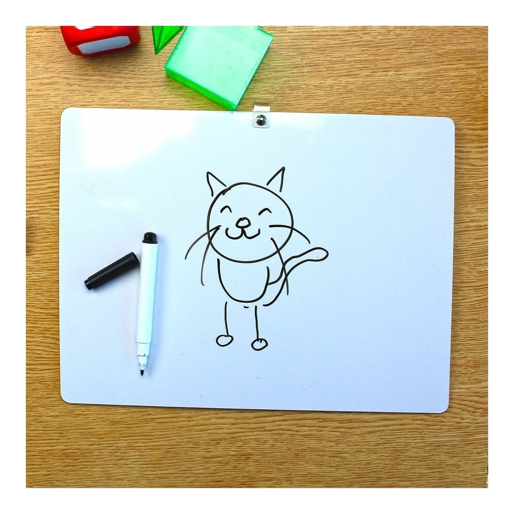 Flipside 2-sided Dry Erase Board Sets - 12" (1 ft) Width x 9" (0.8 ft) Height - White Hardboard Surface - Rectangle - Desktop, Lap - 12 / Pack. Picture 5