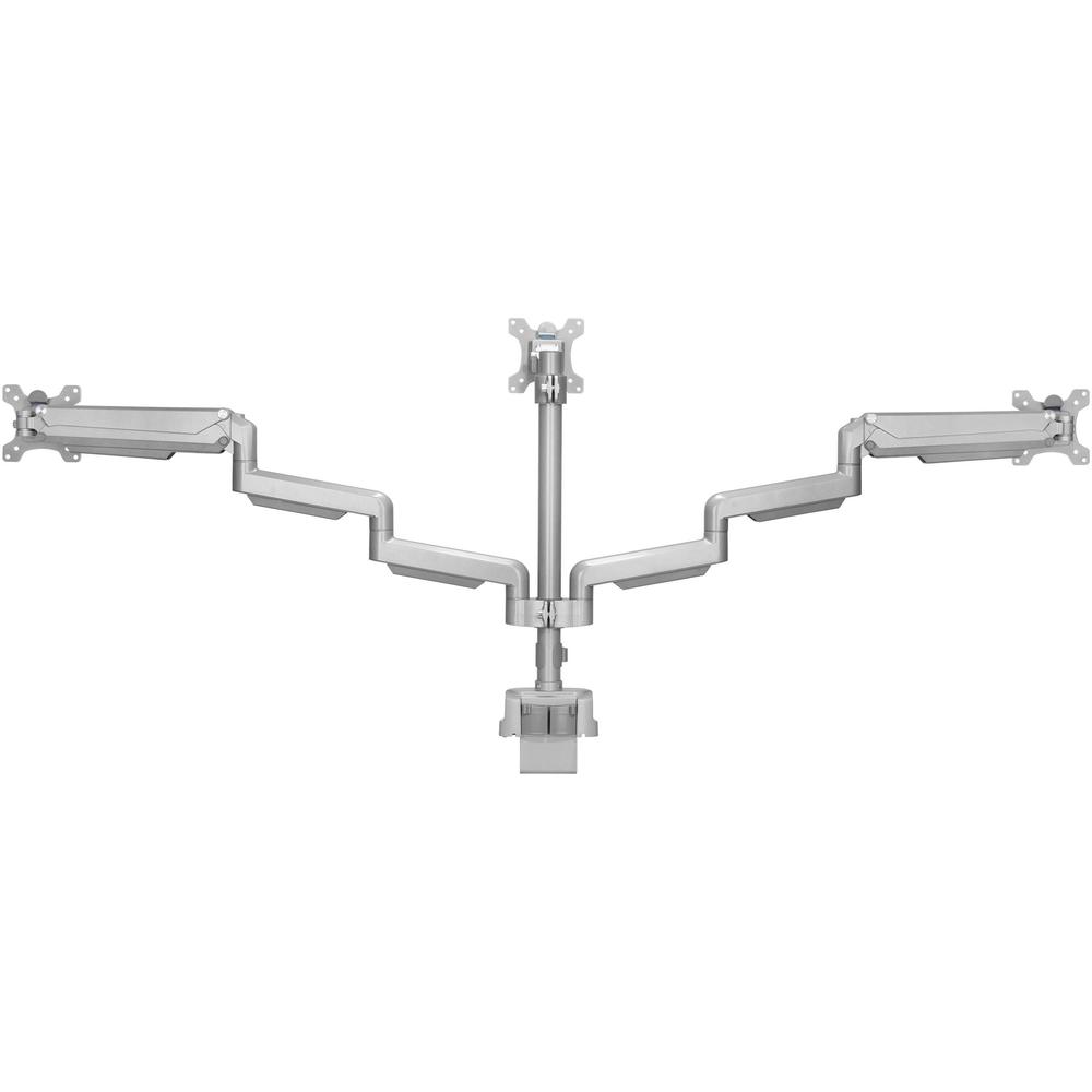 Lorell Mounting Arm for Monitor - Gray - Height Adjustable - 3 Display(s) Supported - 15.40 lb Load Capacity - 75 x 75, 100 x 100 - 1 Each. Picture 7
