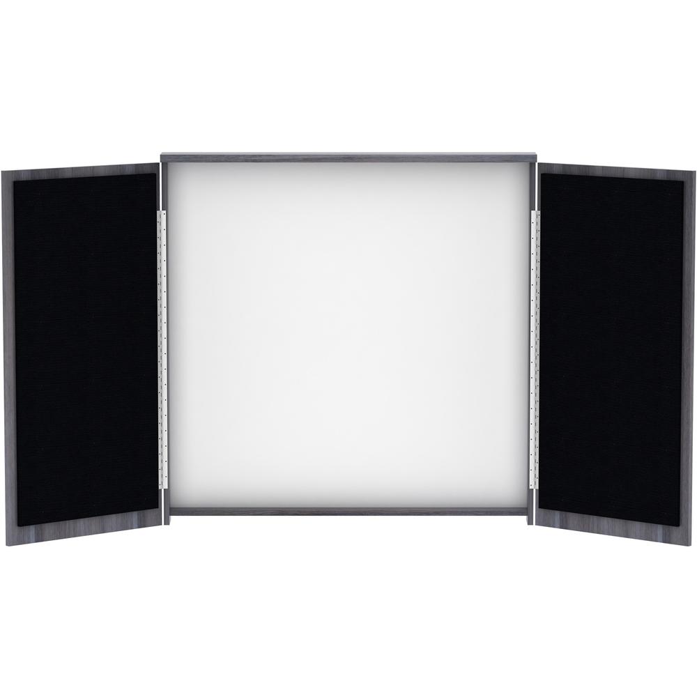 Lorell Dry-erase Whiteboard Presentation Cabinet - Hinged Door, Dry Erase Surface - 47.3" Height x 47.3" Width x 4.8" Depth - 1 Each. Picture 9