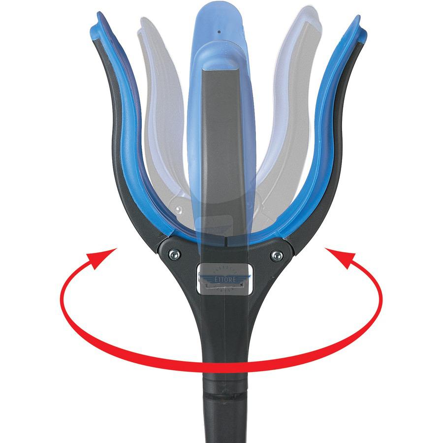 Ettore Grip 'n Grab Multipurpose Pickup Tool - 50" Length - Blue, Black - Rubber, Aluminum, Plastic - Rust Proof, Comfortable Grip, Lightweight - 1 Each. Picture 4