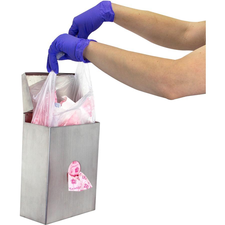 Scensibles Universal Poly Receptacle Liners - 12.50" Width x 23" Depth - Frosted Clear - High-density Polyethylene (HDPE) - Receptacle - 500 / Carton. Picture 3