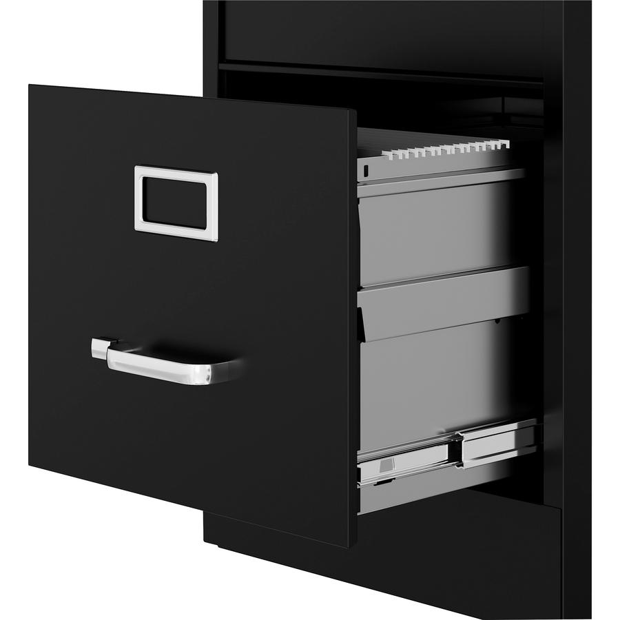 Lorell Fortress Series 22" Commercial-Grade Vertical File Cabinet - 15" Width x 22" Depth x 40.2" Height - 3 x Drawer(s) for File - Letter - Vertical - Ball-bearing Suspension, Removable Lock, Pull Ha. Picture 11