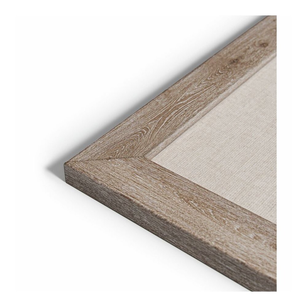 U Brands Linen Bulletin Board - 48" Board Height x 72" Board Width - Tan Linen Surface - Self-healing, Durable, Mounting System, Tackable, Sturdy, Damage Resistant - Rustic Wood Frame - 1 Each. Picture 2