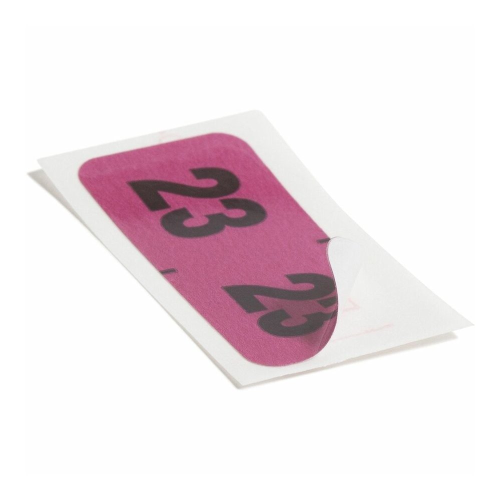 Smead ETYJ Color-Coded Year Labels - 23 - 3/4" Height x 1 1/2" Width - Rectangle - Purple - Laminated - 500 / Roll - 1 Roll. Picture 5