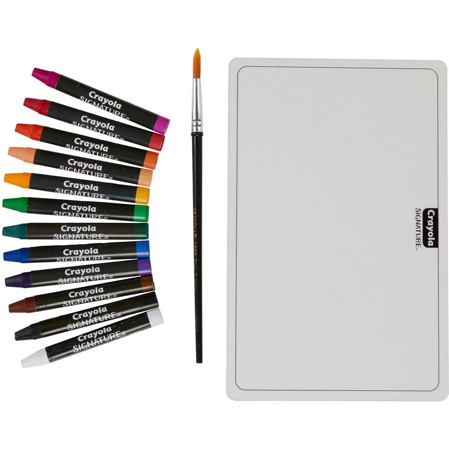 Crayola Signature Premium Watercolor Crayons - Assorted - 24 / Pack. Picture 4