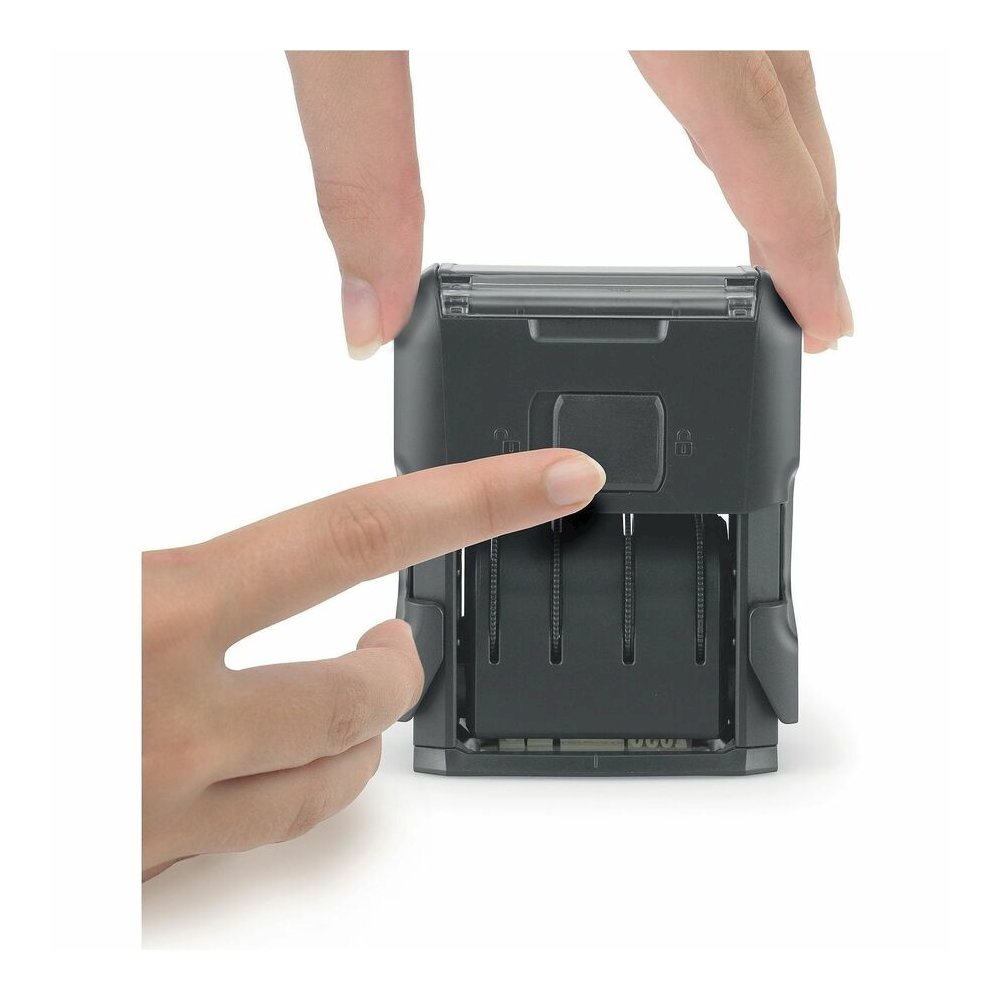Trodat Date Only Stamp - Date Stamp - 0.38" Impression Width x 1.62" Impression Length - 10000 Impression(s) - Black - Recycled - 1 Each. Picture 6