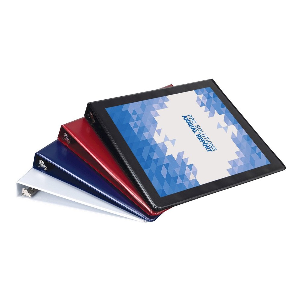 Samsill Durable View Binders - 1" Binder Capacity - Letter - 8 1/2" x 11" Sheet Size - 225 Sheet Capacity - 3 Ring - Fastener: D-Ring - Pocket: 2, Internal - Polypropylene, Chipboard - Black, Blue, Re. Picture 2