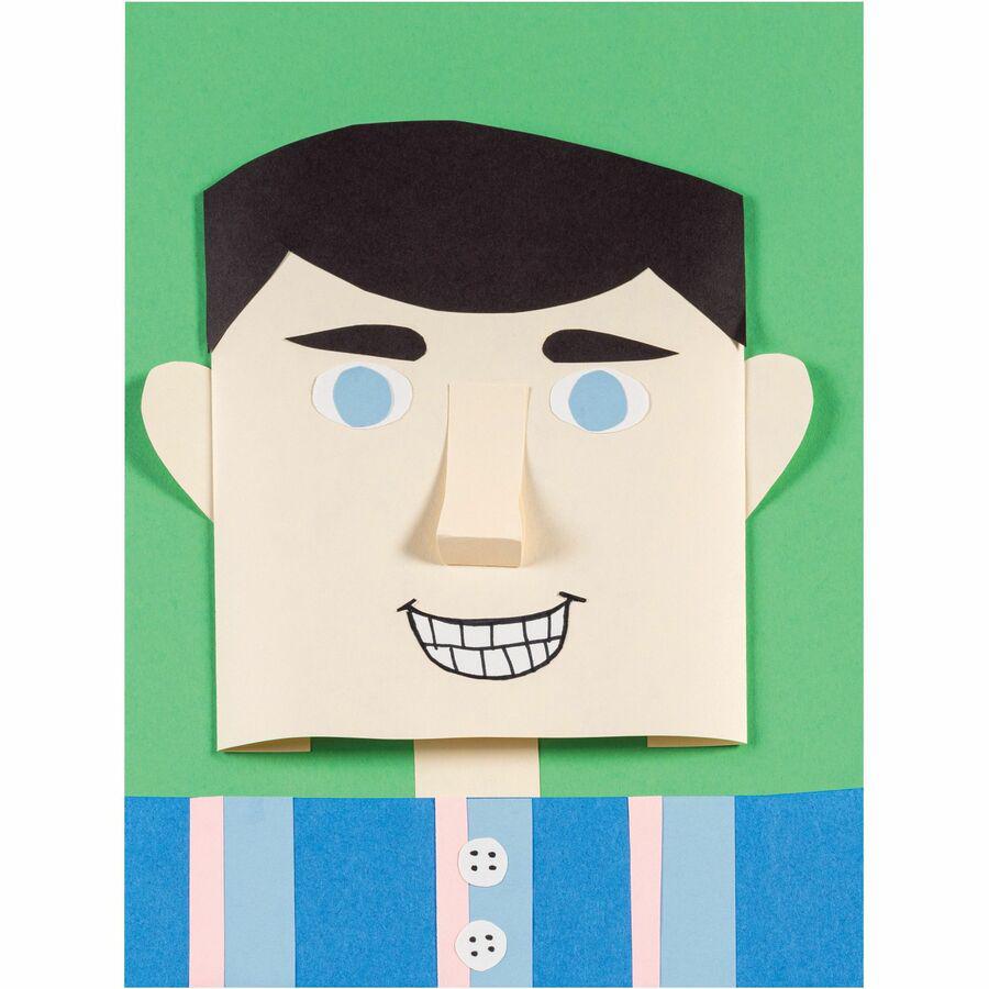 Tru-Ray Construction Paper - Art Project, Craft Project - 12" Width x 18" Length - 76 lb Basis Weight - Ivory - Fiber, Sulphite - 50 / Pack. Picture 3