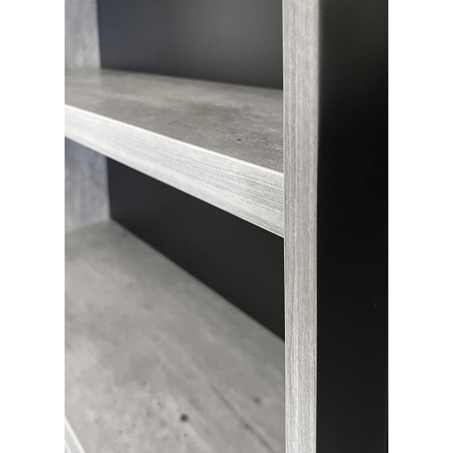 Mason Wood Laminate Bookcase With Doors. Picture 5