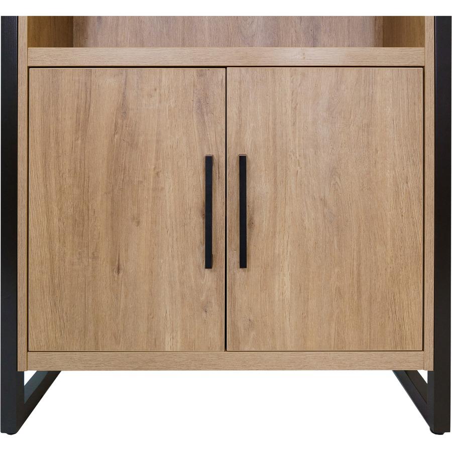 Mason Wood Laminate Bookcase With Doors. Picture 8