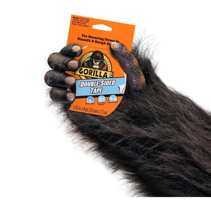 Gorilla Double-Sided Tape - 24 ft Length x 1.40" Width - Gray - 1 Roll. Picture 4