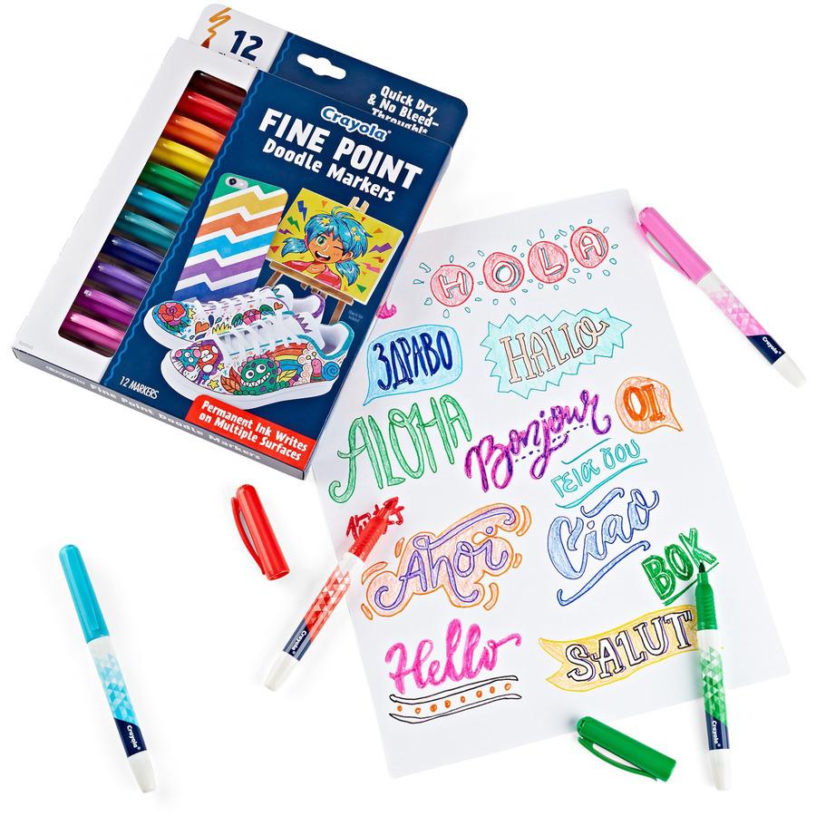 Crayola Doodle Markers - Multicolor Ink - 1 Pack. Picture 11