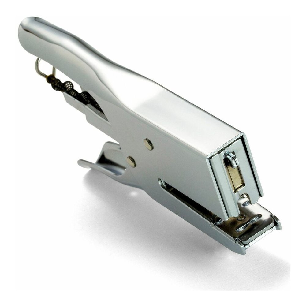Officemate Plier Stapler - Staple Size: 0.25" , 0.31" - Rear Loading - Silver - Metal - 1 Each. Picture 2