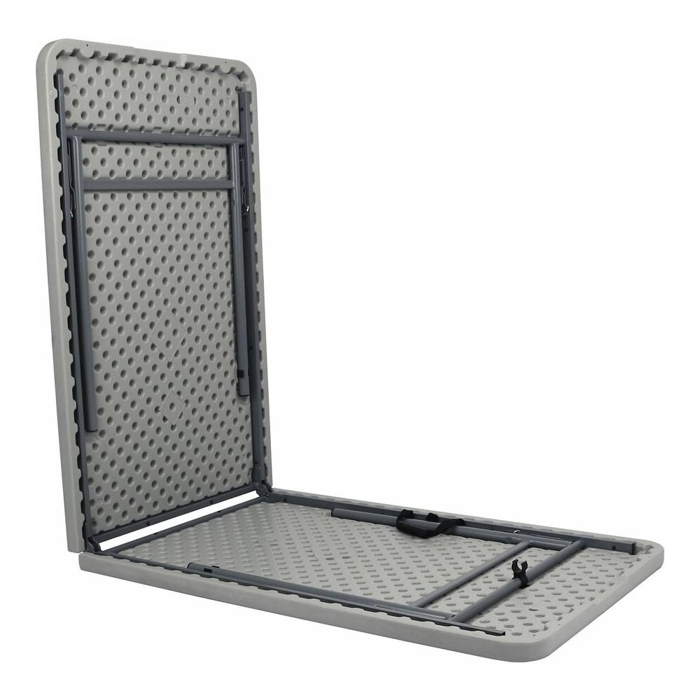 National Public Seating Industrial Fold-in-Half Tables - Speckled Gray Rectangle Top - Four Leg Base - 4 Legs - 700 lb Capacity - 96" Table Top Length x 30" Table Top Width x 1.70" Table Top Thickness. Picture 4