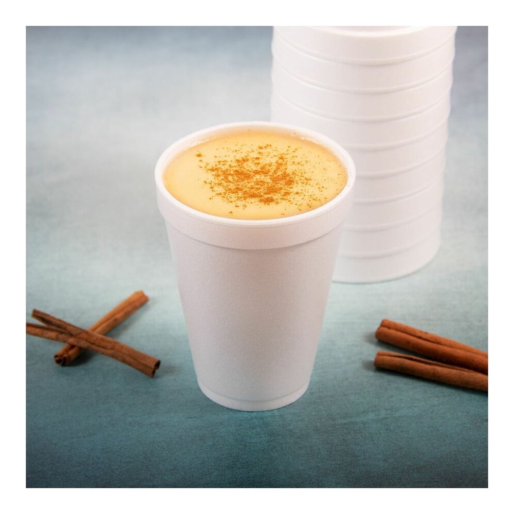Dart J Cup 12 oz Insulated Foam Cups - 12 fl oz - White - Foam - Coffee, Soft Drink, Hot Cider, Hot Chocolate, Juice, Cappuccino, Tea, Cold Drink - 25/Bag - 40 / Carton. Picture 3