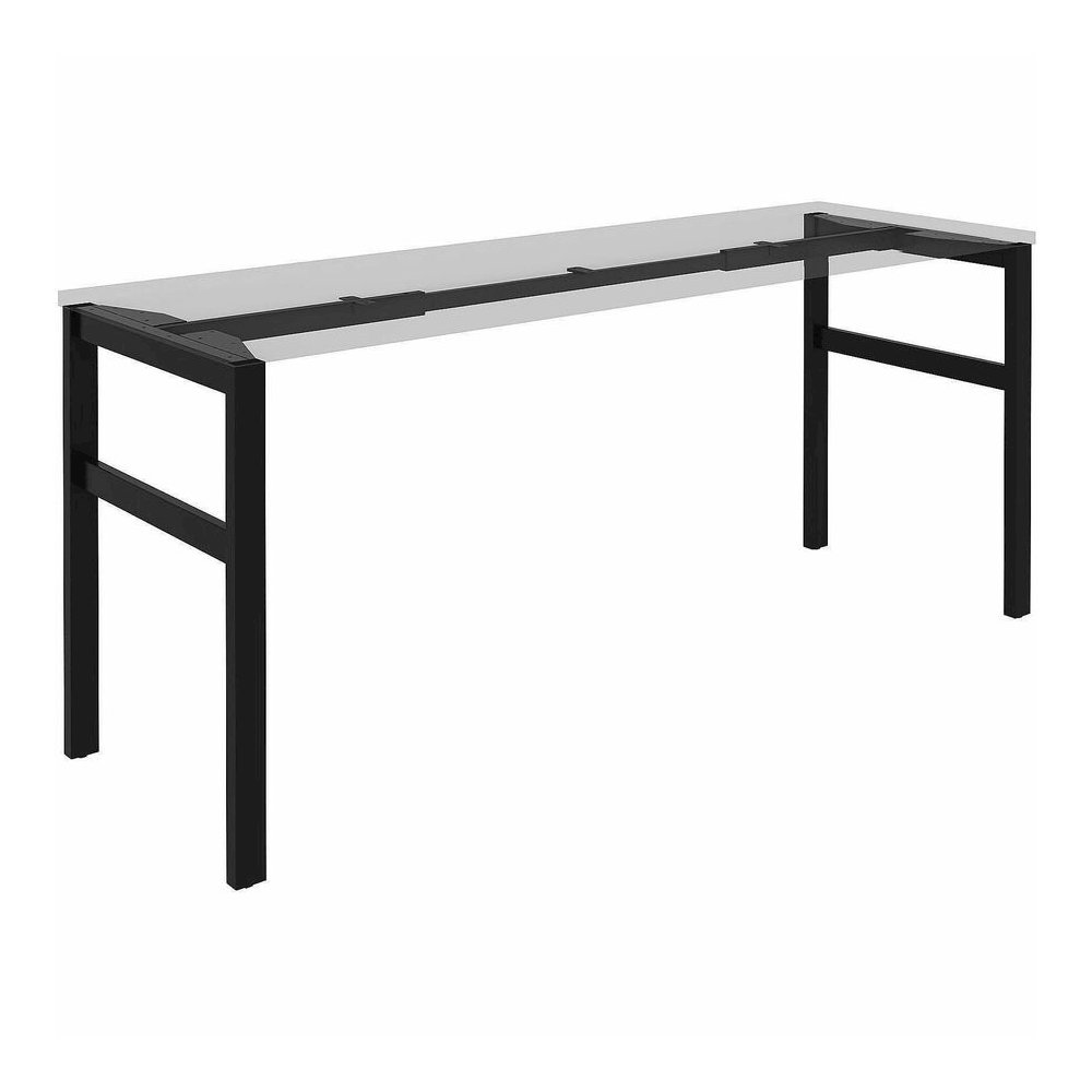 Lorell Table Base - Powder Coated H-shaped, Black Base - 28.50" Height x 71.60" Width x 23.20" Depth - Metal Base Material - 1 Each. Picture 7