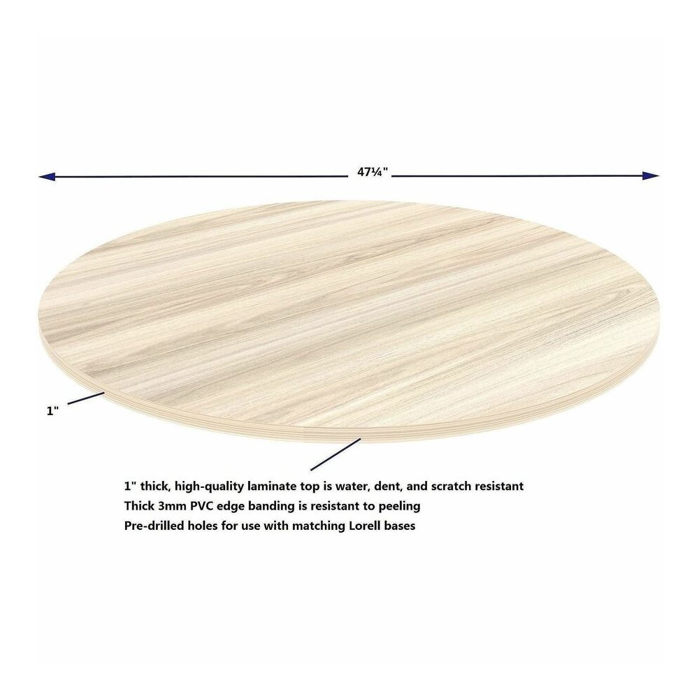 Lorell Essentials Hospitality/Conference Round Table Top - Round Top - Assembly Required - Modern Elm - 1 Each. Picture 3