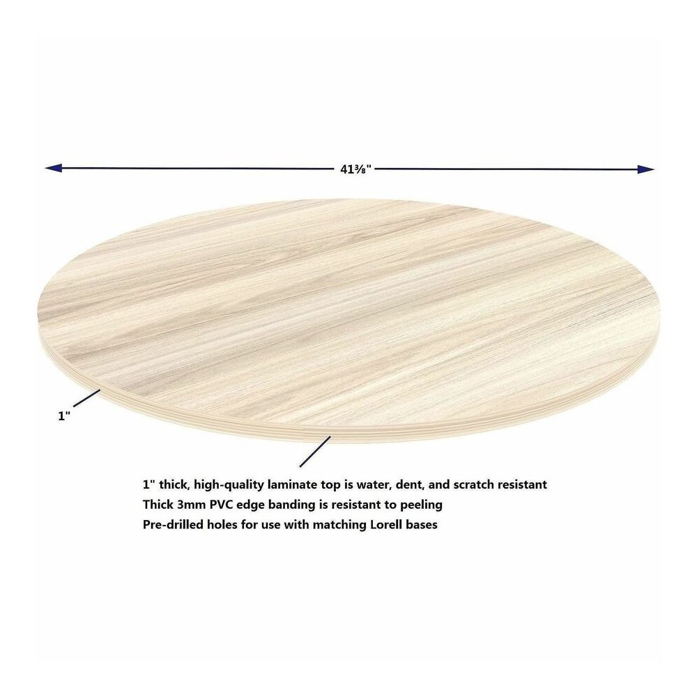 Lorell Essentials Hospitality/Conference Round Table Top - Round Top - Assembly Required - Modern Elm - 1 Each. Picture 2