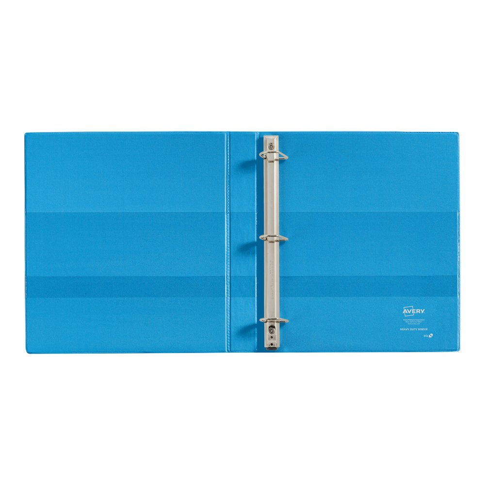 Avery&reg; Heavy-duty Nonstick View Binder - 1" Binder Capacity - Letter - 8 1/2" x 11" Sheet Size - 220 Sheet Capacity - 3 Ring - Fastener: Slant D-Ring - Pocket: 4, Internal - Poly - Light Blue - Re. Picture 2