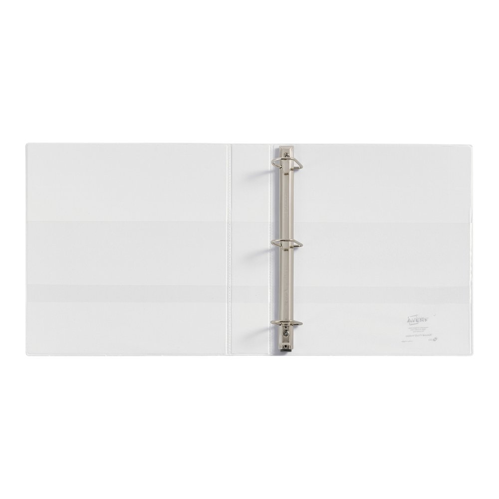 Avery&reg; Heavy-duty Nonstick View Binder - 1 1/2" Binder Capacity - Letter - 8 1/2" x 11" Sheet Size - 375 Sheet Capacity - 3 Ring - Fastener: Slant D-Ring - Pocket: 4, Internal - Poly - White - Rec. Picture 2