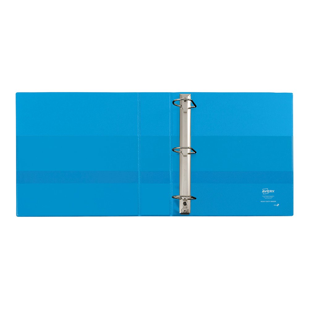 Avery&reg; Heavy-duty Nonstick View Binder - 2" Binder Capacity - Letter - 8 1/2" x 11" Sheet Size - 500 Sheet Capacity - 3 Ring - Fastener: Slant D-Ring - Pocket: 4, Internal - Poly - Light Blue - Re. Picture 2