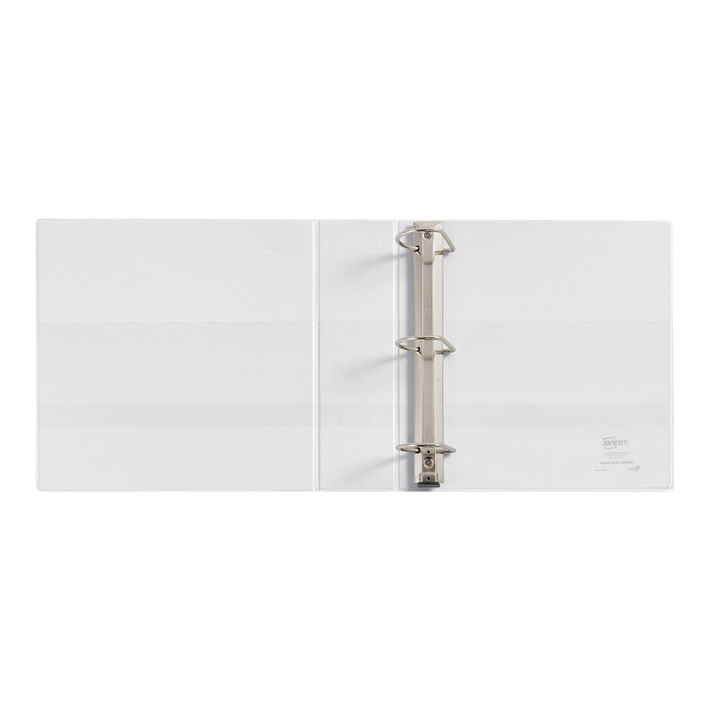 Avery&reg; Heavy-duty Nonstick View Binder - 3" Binder Capacity - Letter - 8 1/2" x 11" Sheet Size - 600 Sheet Capacity - 3 Ring - Fastener: Slant D-Ring - Pocket: 4, Internal - Poly - White - Recycle. Picture 3