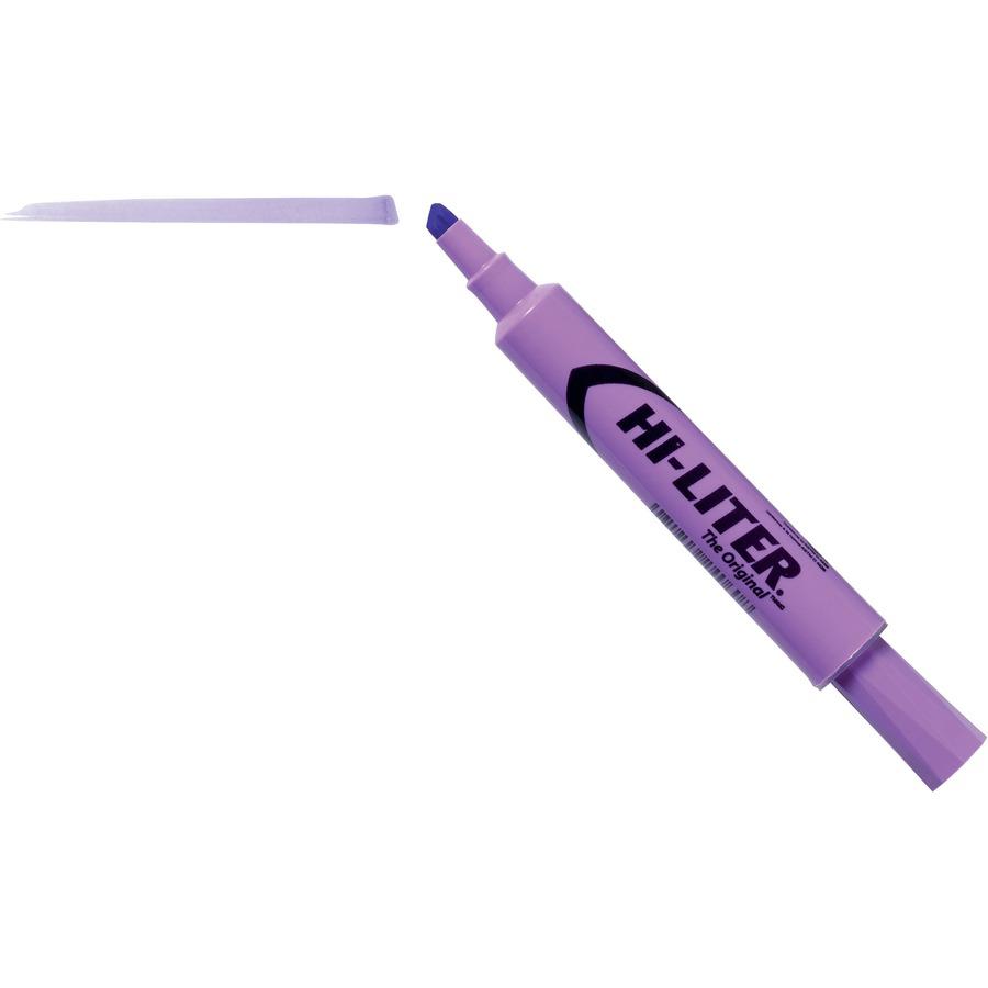Avery&reg; Desk Style HI-LITER&reg;, Fluorescent Purple - Chisel Marker Point Style - Fluorescent Purple - Purple Barrel. Picture 4