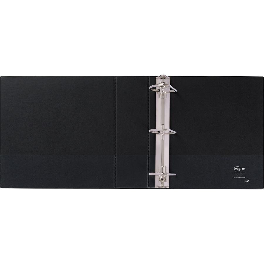 Avery&reg; Durable Binder - DuraHinge - 3" Binder Capacity - Letter - 8 1/2" x 11" Sheet Size - 600 Sheet Capacity - 3 x Slant D-Ring Fastener(s) - 2 Internal Pocket(s) - Blue - 1.98 lb - Recycled - G. Picture 6