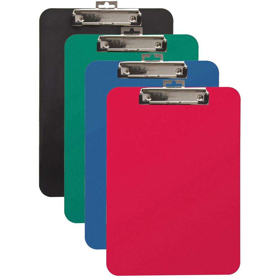 Mobile OPS Unbreakable Recycled Clipboard - 9" x 12" - Clamp - Heavy Duty - Polypropylene - Black - 1 Each. Picture 3