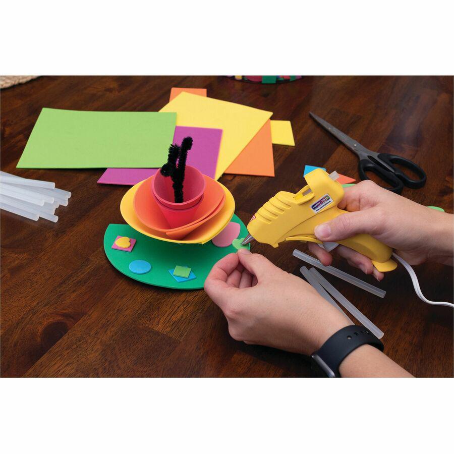 Creativity Street Trigger Style Mini Glue Gun - Light Duty - 220&deg;F (104.4&deg;C) - Yellow, Clear. Picture 3