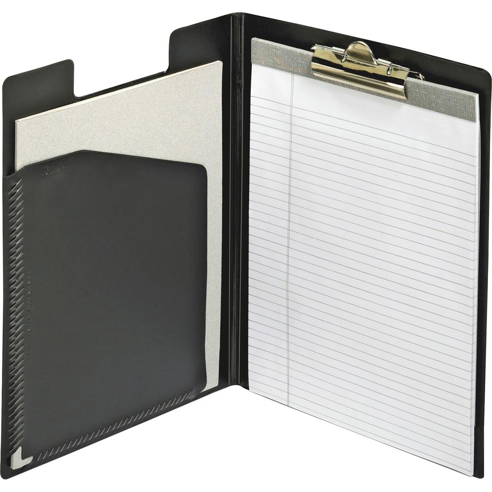 Cardinal 252 610 Letter Pad Folio - 8 1/2" x 11" - 100 Sheet Capacity - 1 Inside Front Pocket(s) - Vinyl, Polyvinyl Chloride (PVC) - Black - 1 Each. Picture 4
